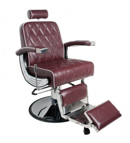 Gabbiano Imperial burgundy barber chair