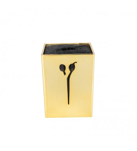 Gold hairdressing scissors stand