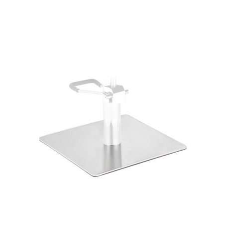 Base for a square inox hairdressing chair L009