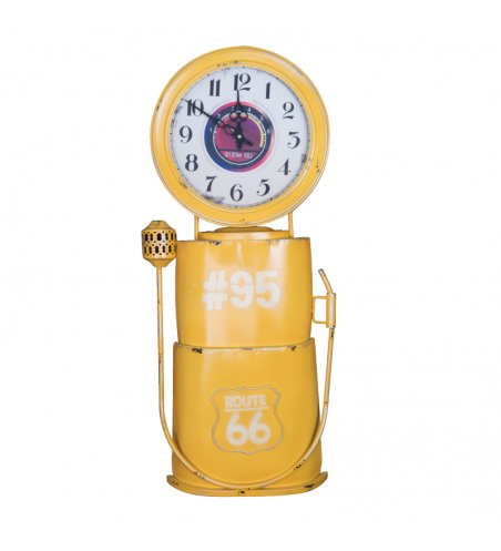 Zegar dekoracja dystrybutor żółty