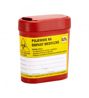 Medical waste container 0.7...