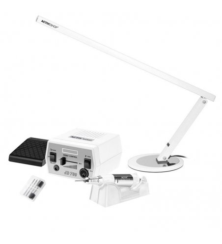 Frezarka Activ Power JD700 white + lampka na biurko Slim 20W biała