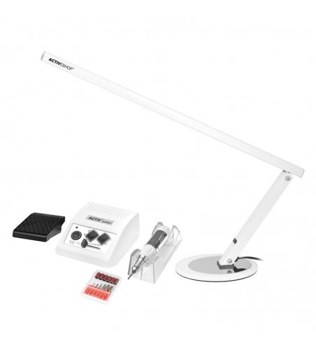 Activ Power JD500 white milling machine + Slim 20W white desk lamp