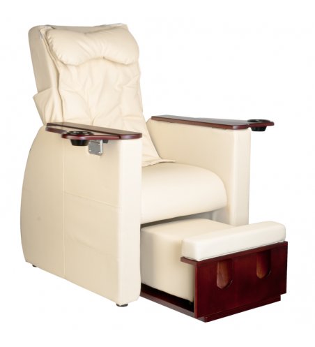 Spa chair for pedicure with back massage Azzurro 101 beige