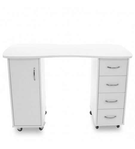 Desk 2027 BP white with two cabinets
