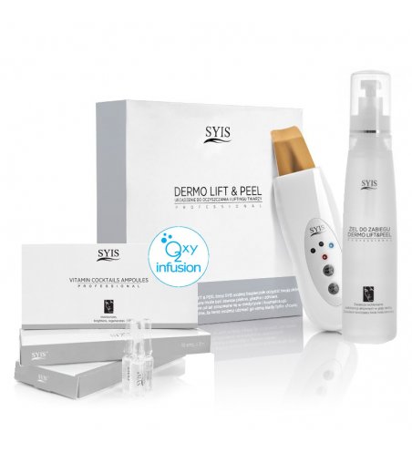 device sys. Dermo Lift&Peel skin scrubber gold spatula + Syis cosmetics