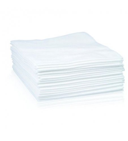 Disposable treatment scarves 20 pcs. 70 x 40 cm white wave