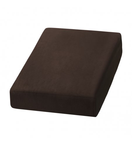 Brown velor bed sheet