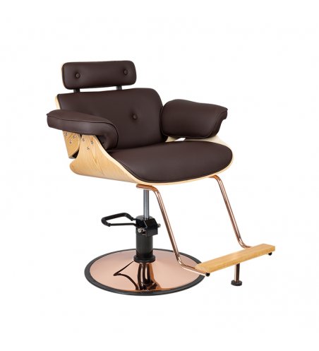 Gabbiano hairdressing armchair Florence brown