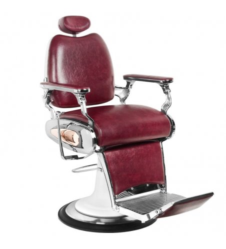 Gabbiano barber chair Moto Style burgundy