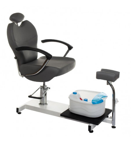 BR-2301 pedicure chair with foot massager grey