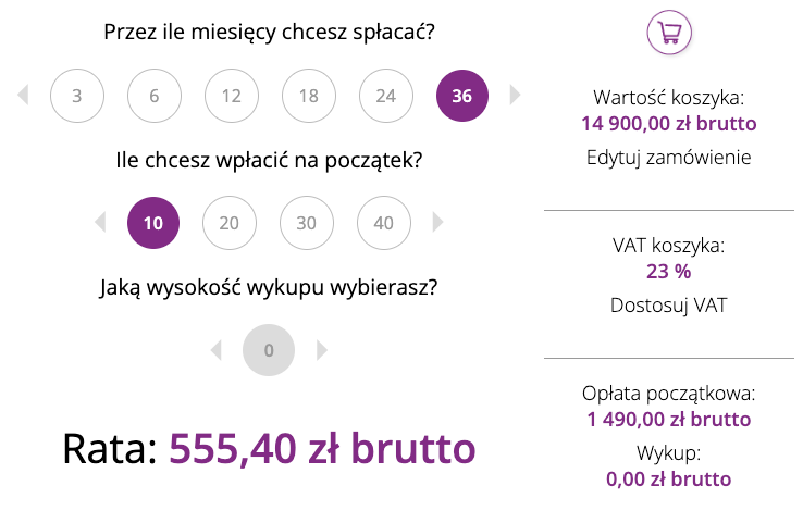kombajn kosmetyczny oferta leasingowa